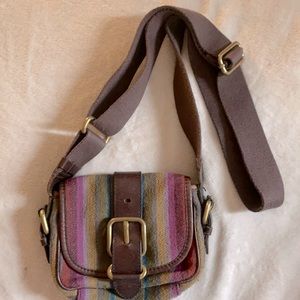 MULTICOLOR LEATHER FOSSIL BAG